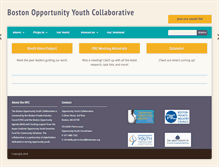 Tablet Screenshot of bostonopportunityyouth.org